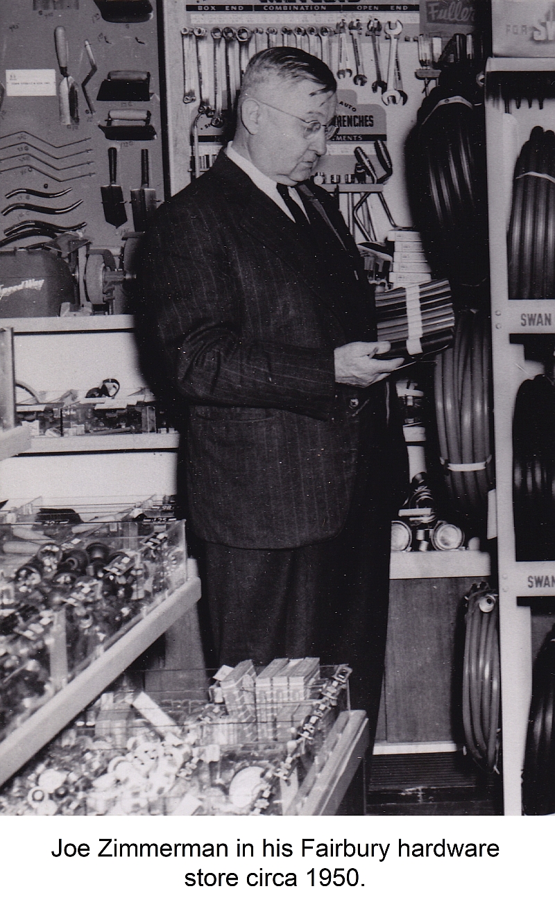 joe zimmerman in his hardware store for blade story about the store--800