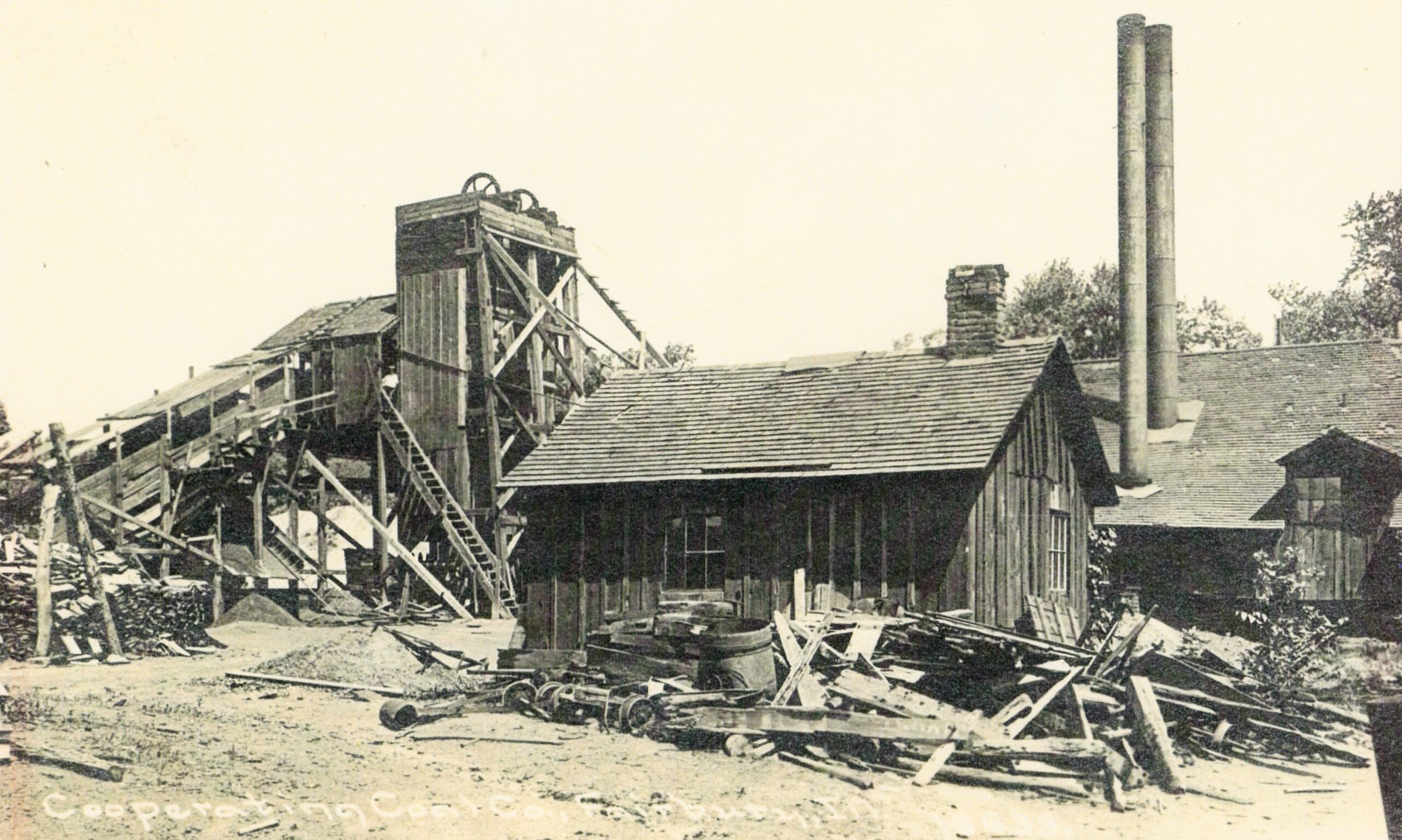 high resolution scan of cooperative coal mine picture--from museum---678